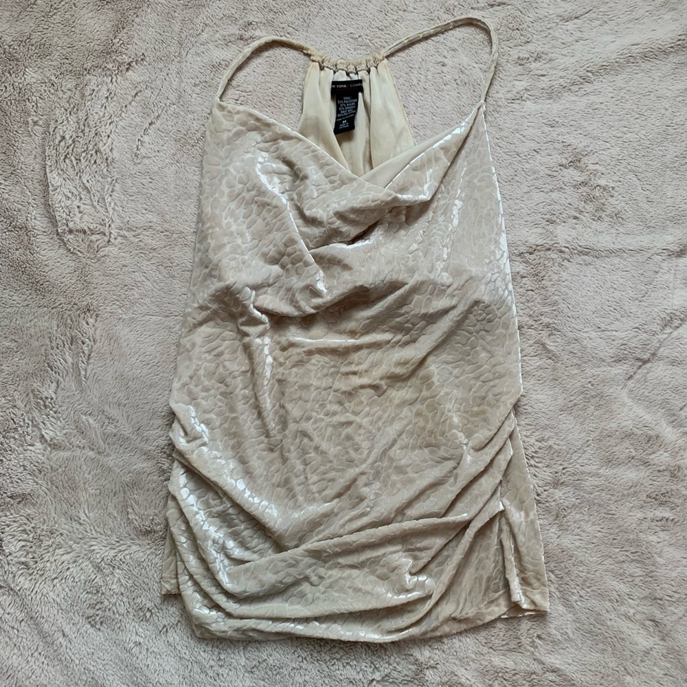 Neutral Leopard Work Tank